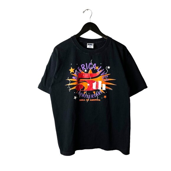 1997 Vintage 90s Mall of America T Shirt Adult Black Large L Celebration Solid - Picture 2 of 16